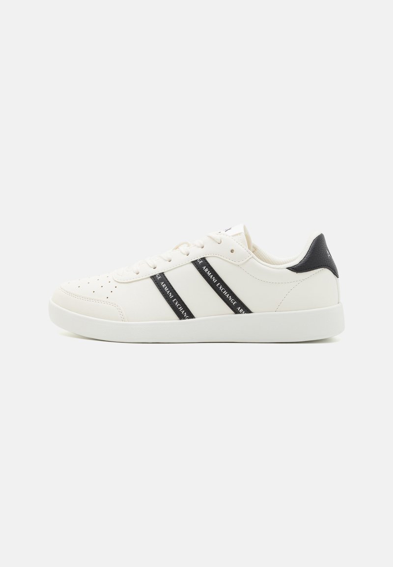 Armani Exchange BERLIN - Baskets basses - off white/black