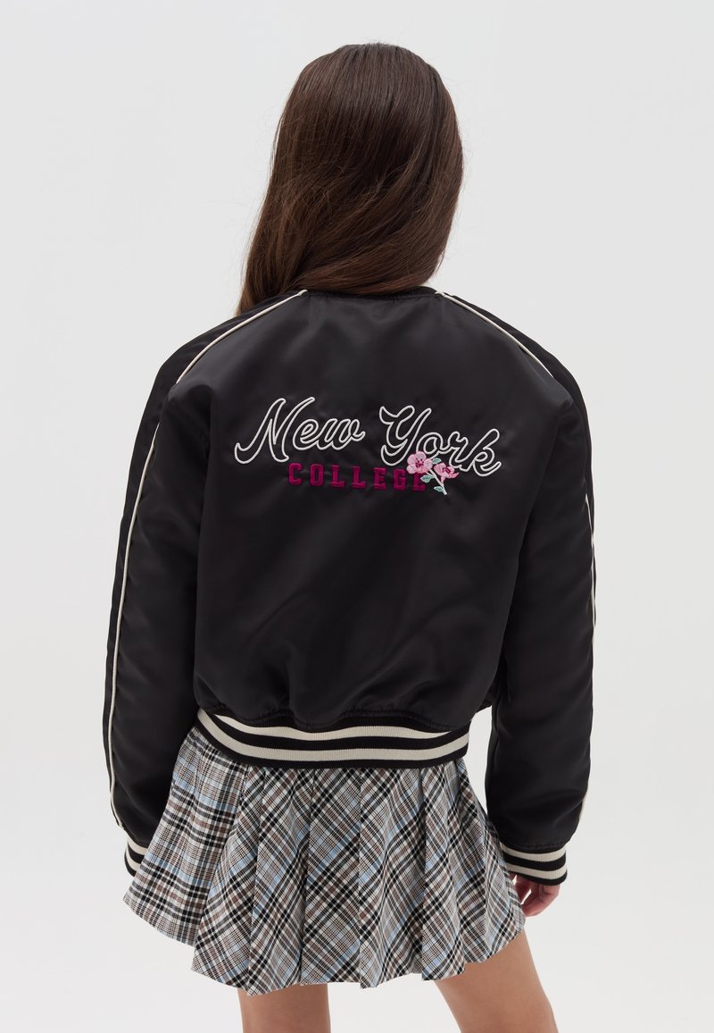 OVS NEW YORK COLLEGE EMBROIDERY - Bomberjacks - black
