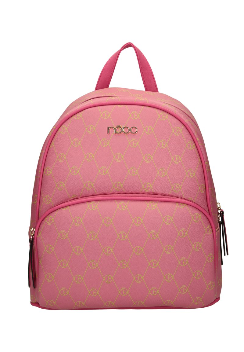 Nobo PÓŁOKRĄGŁY Z MONOGRAMEM  - Reppu - różowy