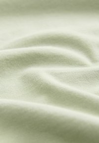 Tifă verde deschis cu o suprafață moale și texturată, având modele fine de tricot și pliuri blânde, reflectând o calitate uniformă și netedă.