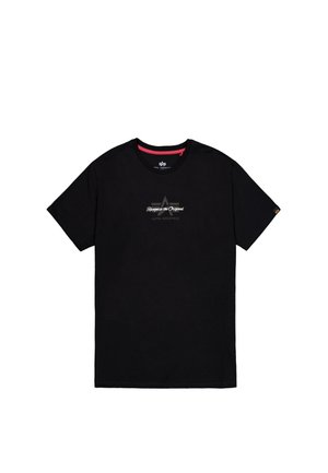 Alpha Industries, ALPHA INDUSTRIES MEN - T-SHIRTS FOAM ML T-SHIRT - Camiseta estampada - black