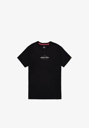 Alpha Industries, ALPHA INDUSTRIES MEN - T-SHIRTS FOAM ML T-SHIRT - Camiseta estampada - black