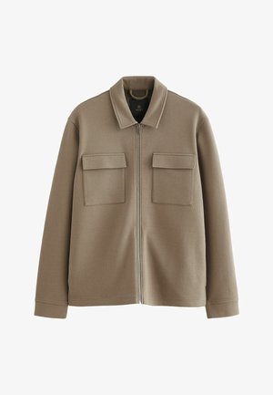 Next PREMIUM ZIP - REGULAR FIT - Jeansjacke - stone