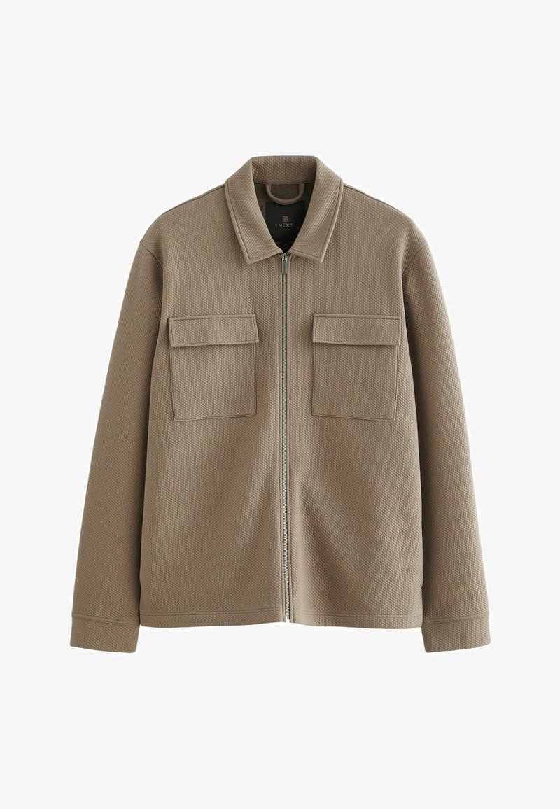 Next PREMIUM ZIP - REGULAR FIT - Džinsa auduma jaka - stone