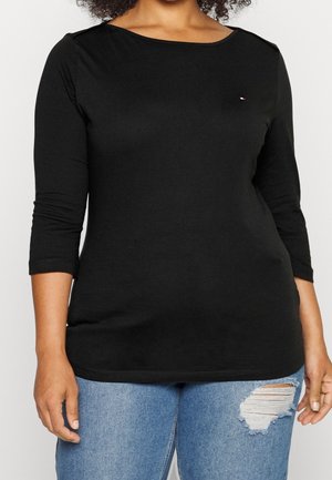 Langærmet T-shirt - black