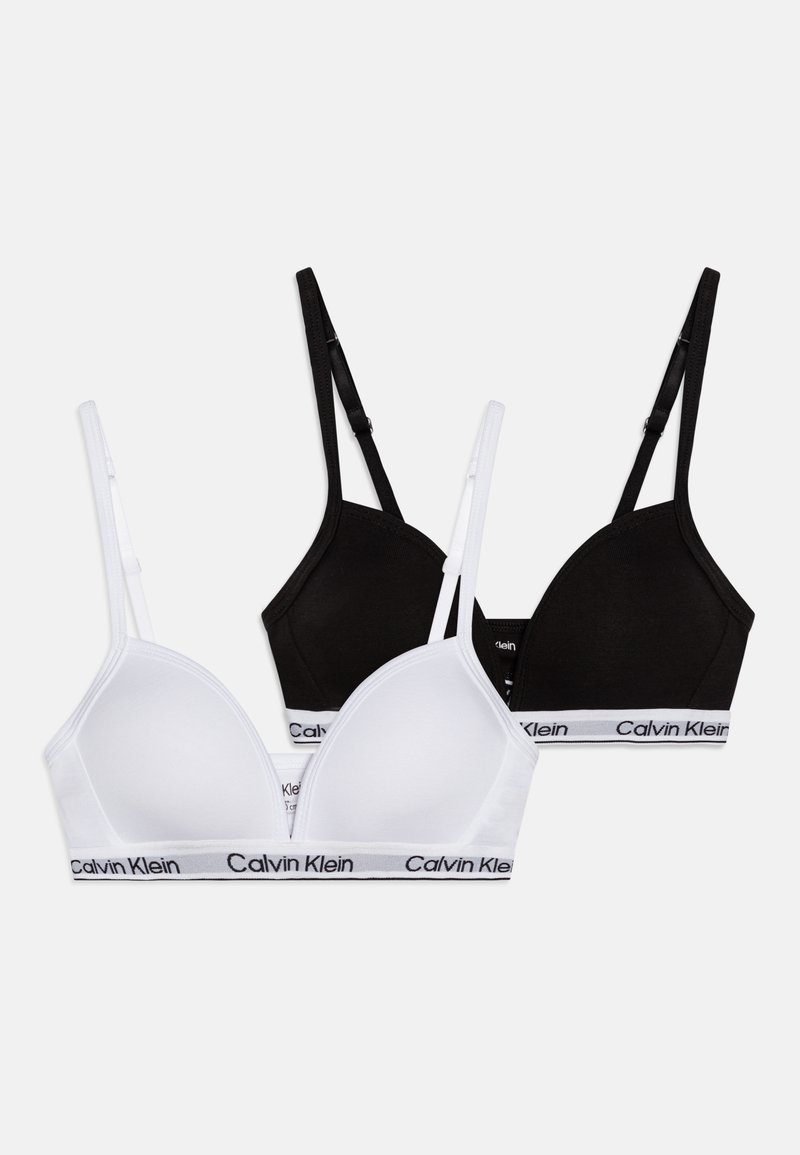 Calvin Klein Underwear TRIANGLE 2 PACK - T-shirt-bh - classic white/black