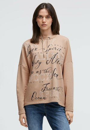 MIT WORDING PRINT - Sweatshirt - golden sand