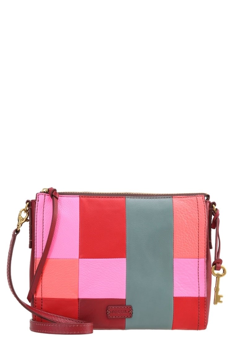 Sac Bandoulière Fossil En Cuir Rose - Occasion Très Bon état - Pochette Femme