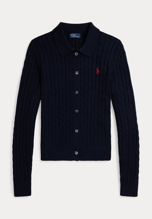 Polo Ralph Lauren, CABLE-KNIT COTTON CARDIGAN - Kardigán - hunter navy