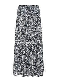 KAMAXI SMOCK SKIRT - Dolgo krilo - blue   white graphic print