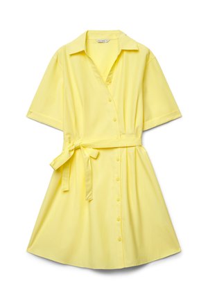 Calliope, ABITO TINTA UNITA - Abito a camicia - giallo limone