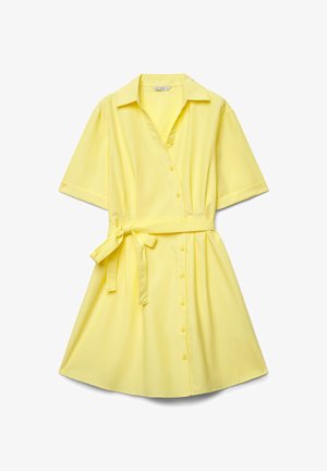 Calliope, ABITO TINTA UNITA - Abito a camicia - giallo limone