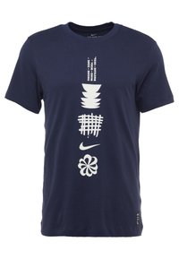 Nike Performance Triko s potiskem - dark blue