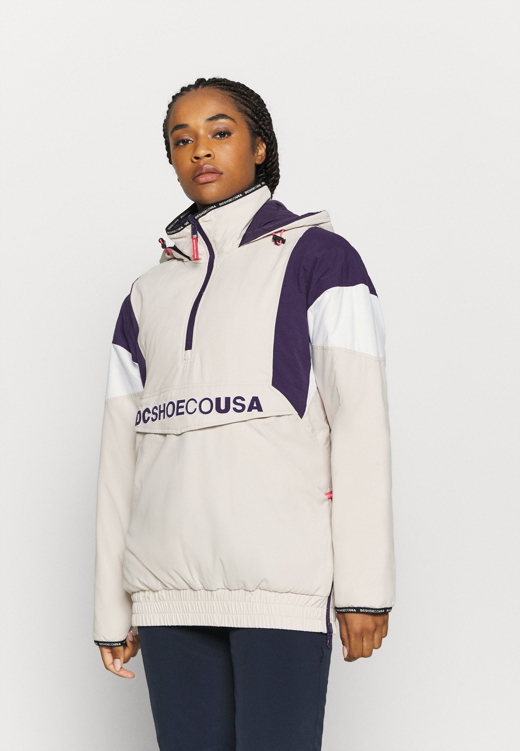 dc transition reversible anorak snowboard jacket