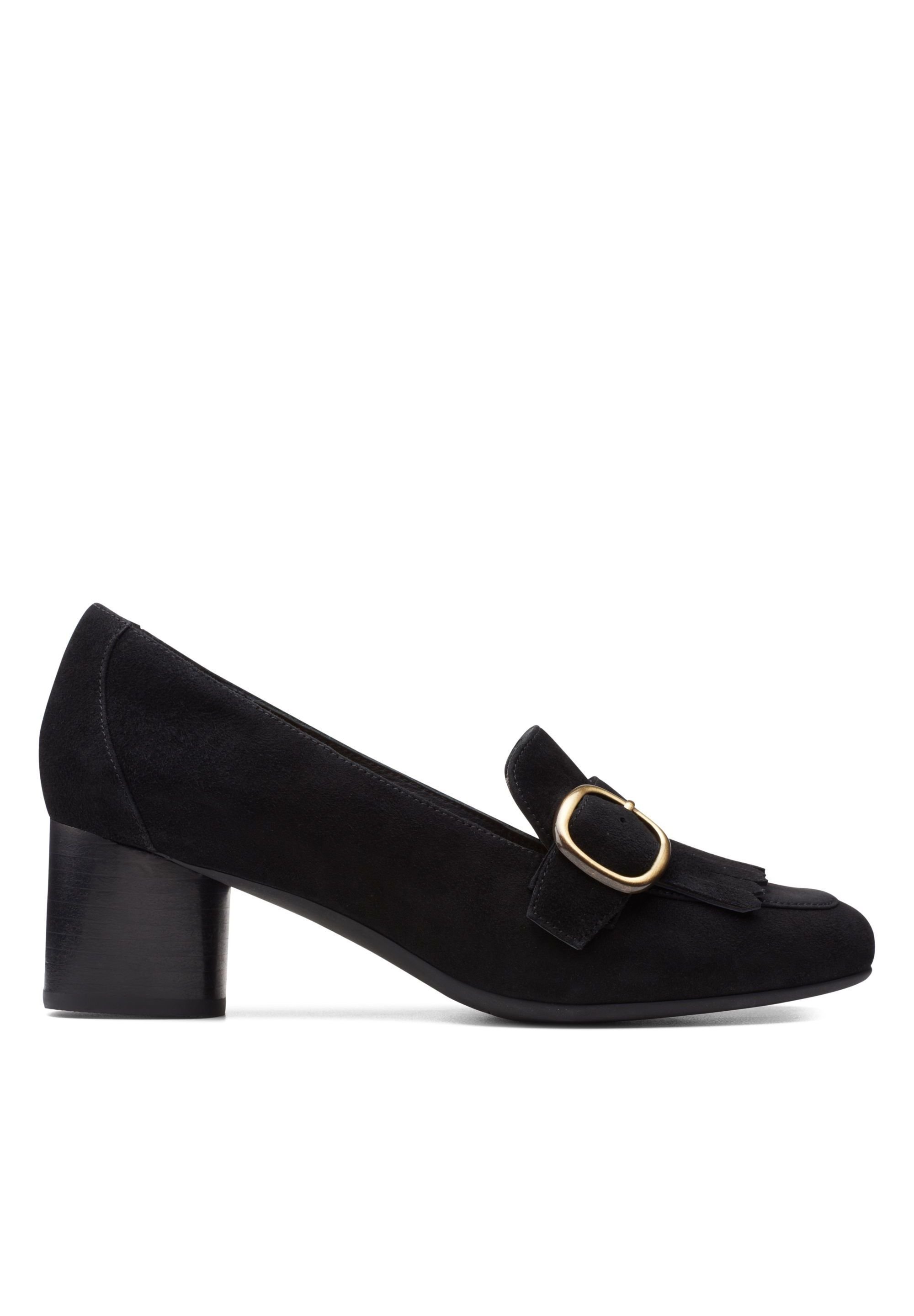 clarks pumps suede