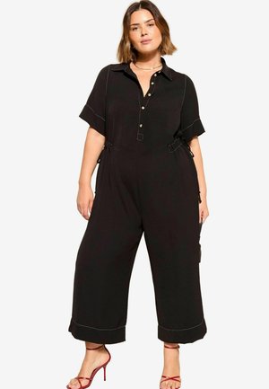CONTRAST STITCH UTILITY WIDE - Tuta jumpsuit - black