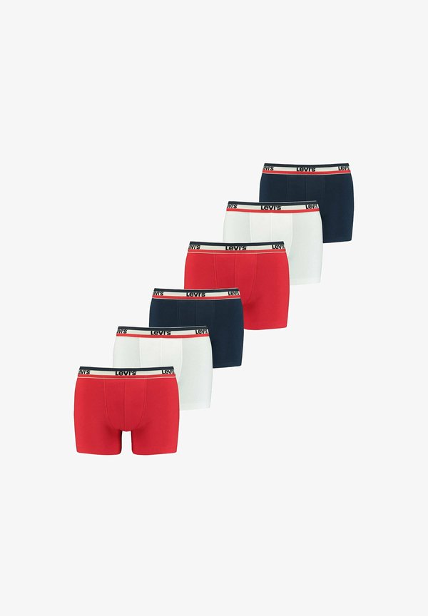6ER PACK - Trunks - weiΓ blau rot