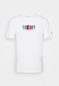 Tommy Jeans TIMELESS BOX TEE UNISEX - T-shirt con stampa - white