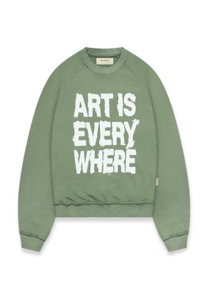 ART IS EVERYWHERE - Trui - washedgreen