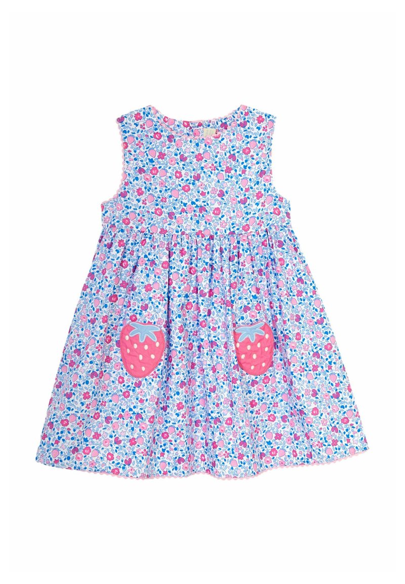 JoJo Maman Bébé SEASIDE FLORAL POCKETS - REGULAR FIT - Denní šaty - pink ladybird ditsy