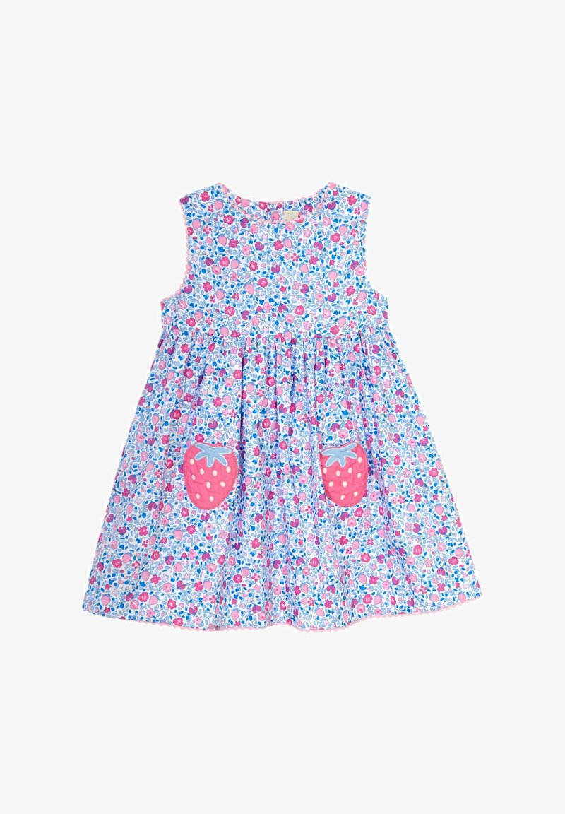 JoJo Maman Bébé SEASIDE FLORAL POCKETS - REGULAR FIT - Denní šaty - pink ladybird ditsy