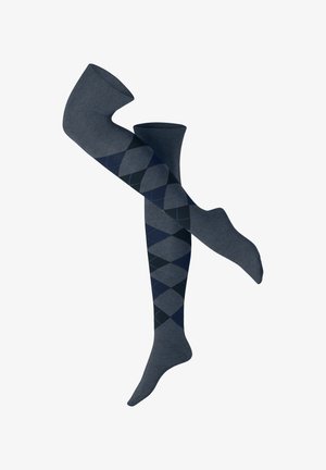 Burlington MARYLEBONE - Overkneestrümpfe - dark blue mel