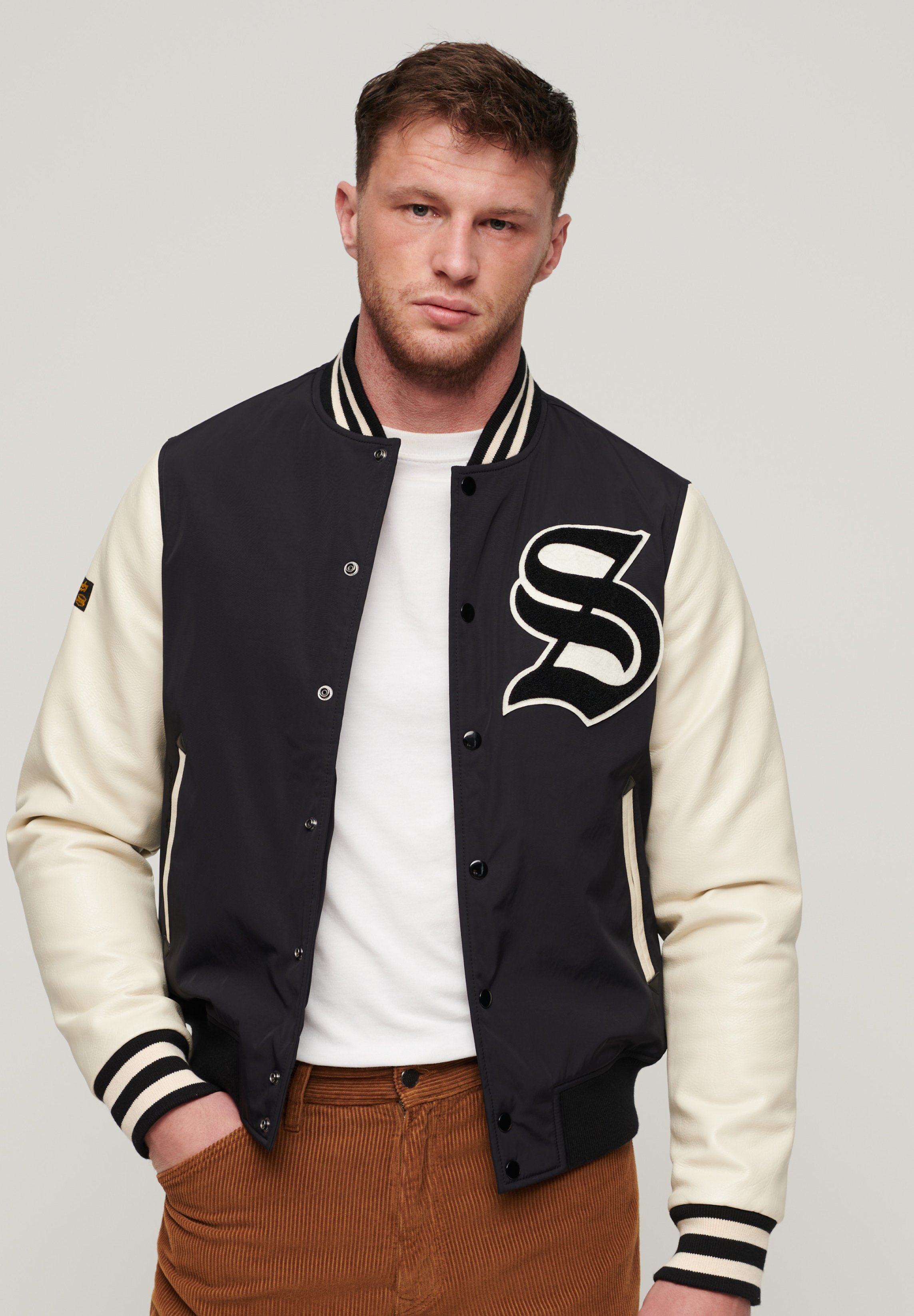 Veste Bomber Superdry Homme Taille M - Camouflage Matelassé - Fermeture éclair - Occasion Très Bon état