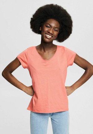 Camiseta básica - coral