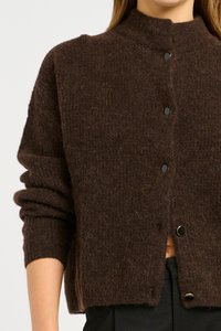 Gestuz ALPHA - Cardigan - dark brown