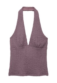 PULL&BEAR RUSTIC - Bluse - dark purple/lila - Zalando