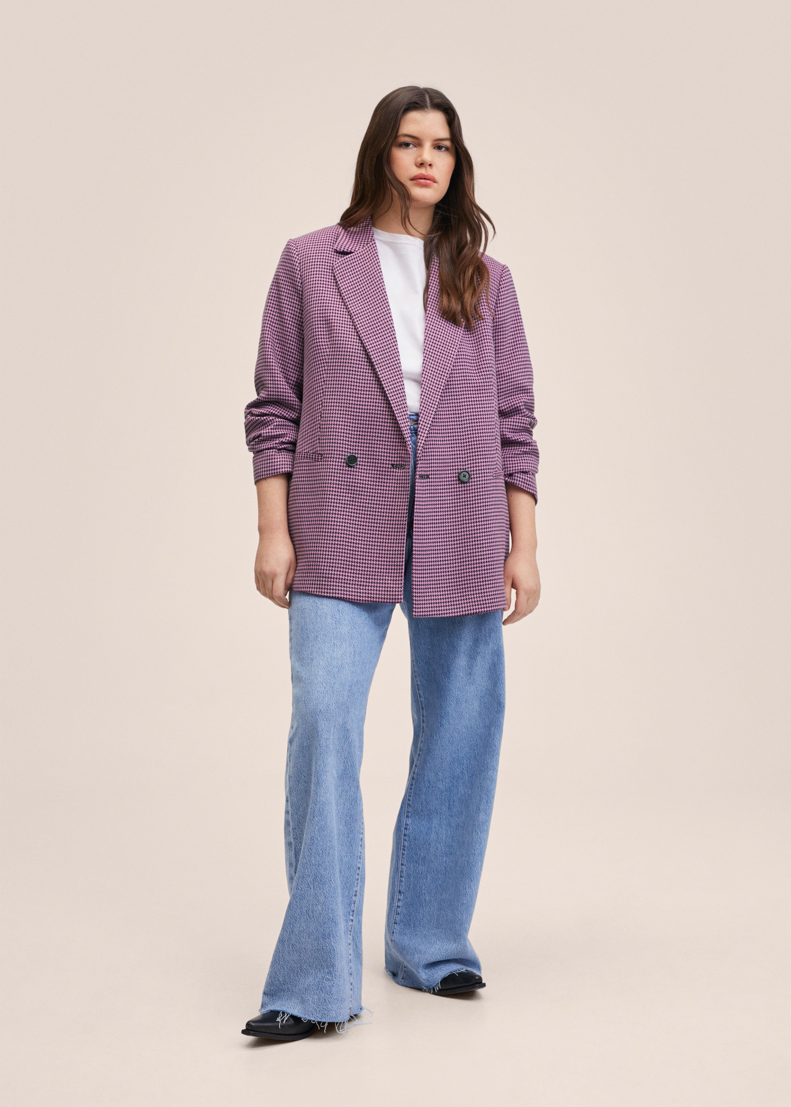 Mango CARLOTA - Short coat - fuchsia 