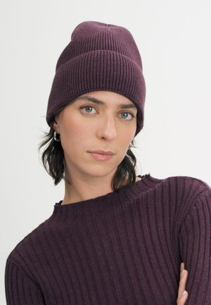 MELA, KALI STRICKMÜTZE UNISEX - Muts - elderberry melange