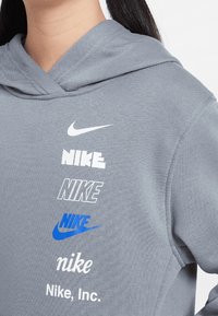Nike Sportswear CLUB UNISEX - Luvtröja - smoke grey/white