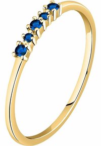 Ej vald, blau- und gelbgoldfarben