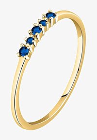 Ej vald, blau- und gelbgoldfarben