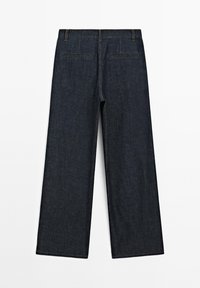 STRAIGHT-LEG HIGH-WAIST - Jeans a sigaretta - dark blue