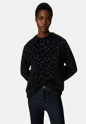 ANIMAL PRINT COSY - Pullover - navy mix