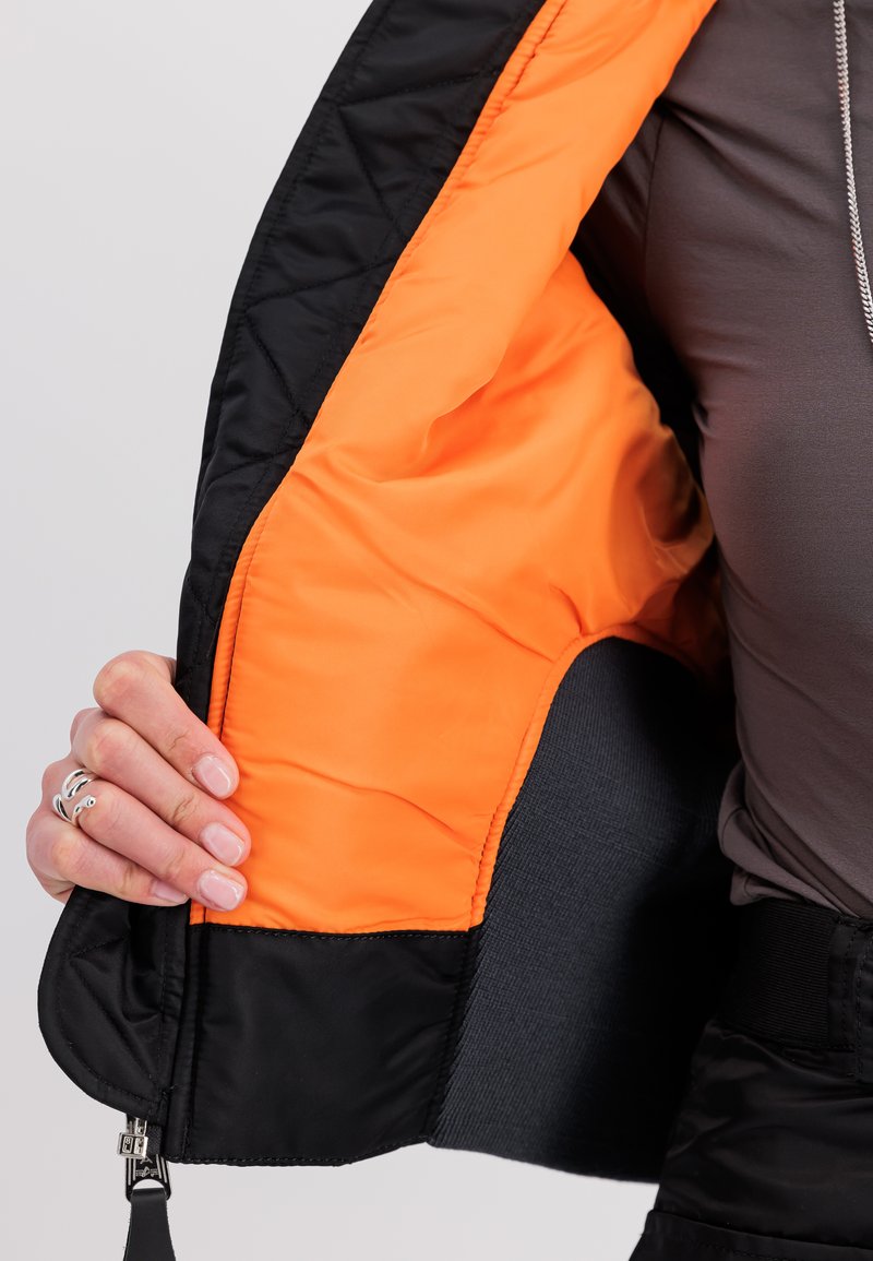 Alpha Industries WAISTED Bomber Jacket black Zalando