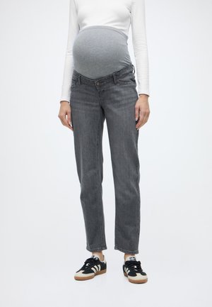 OLMRILEY HW SLIM STRAIGHT BOX DNM - Jeans slim fit - grey denim