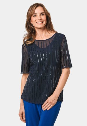 Women's Athletic Crew Neck T-Shirt - Midnight Monstera - Cadmium Orange