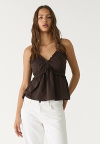 Stradivarius - STRAPS - Blouse - dark brown Image miniature 1