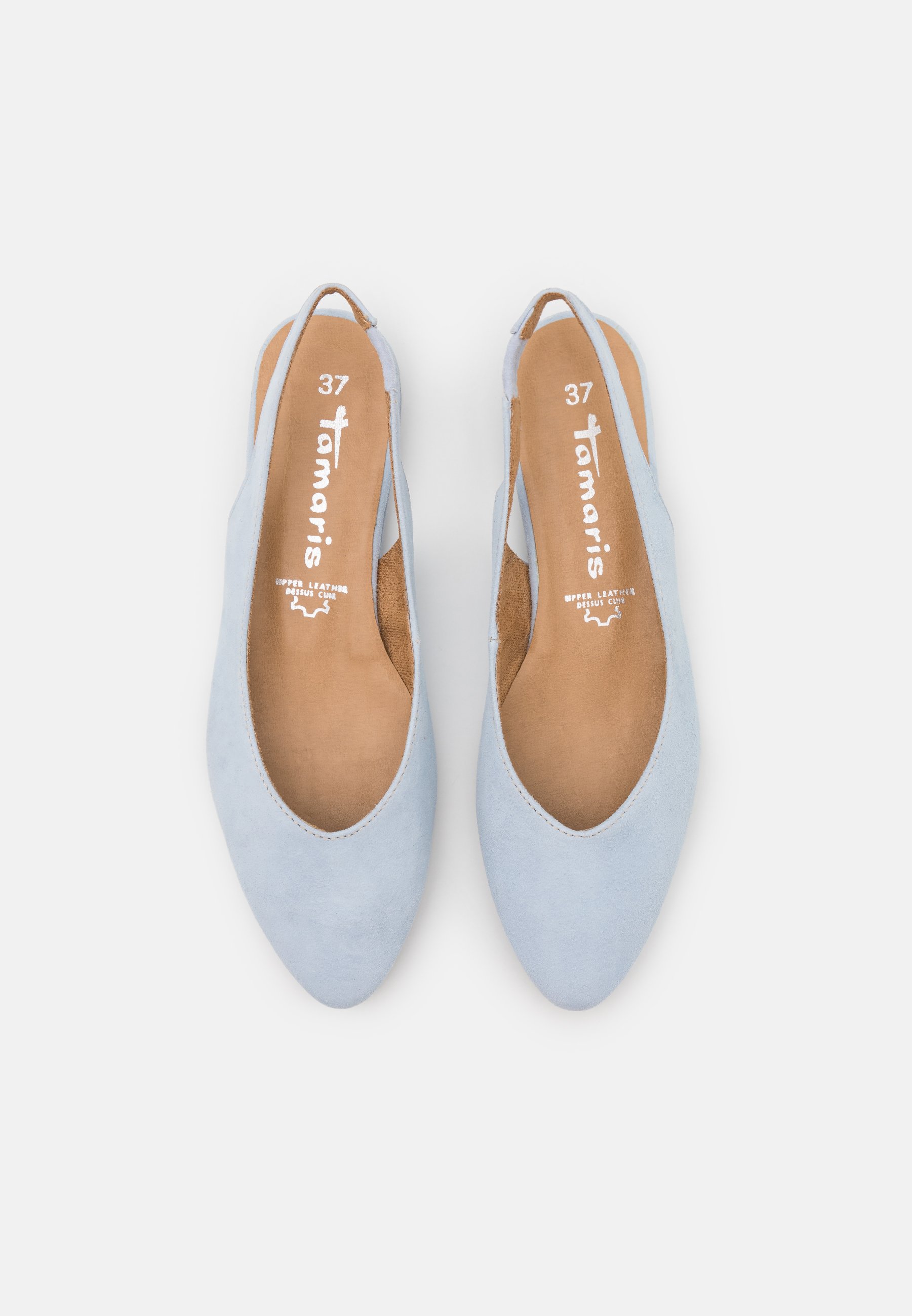 blue ballet pumps