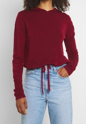 Jersey con capucha - bordeaux