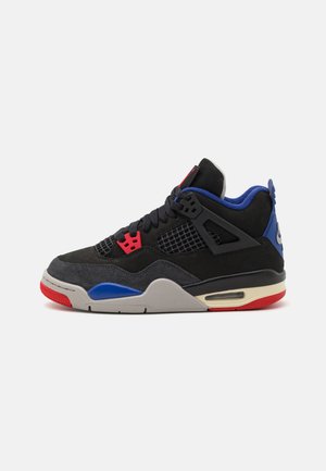 Jordan AIR JORDAN 4 RETRO OG UNISEX - Høye joggesko - black/fire red/deep royal blue/dark smoke grey/tech grey
