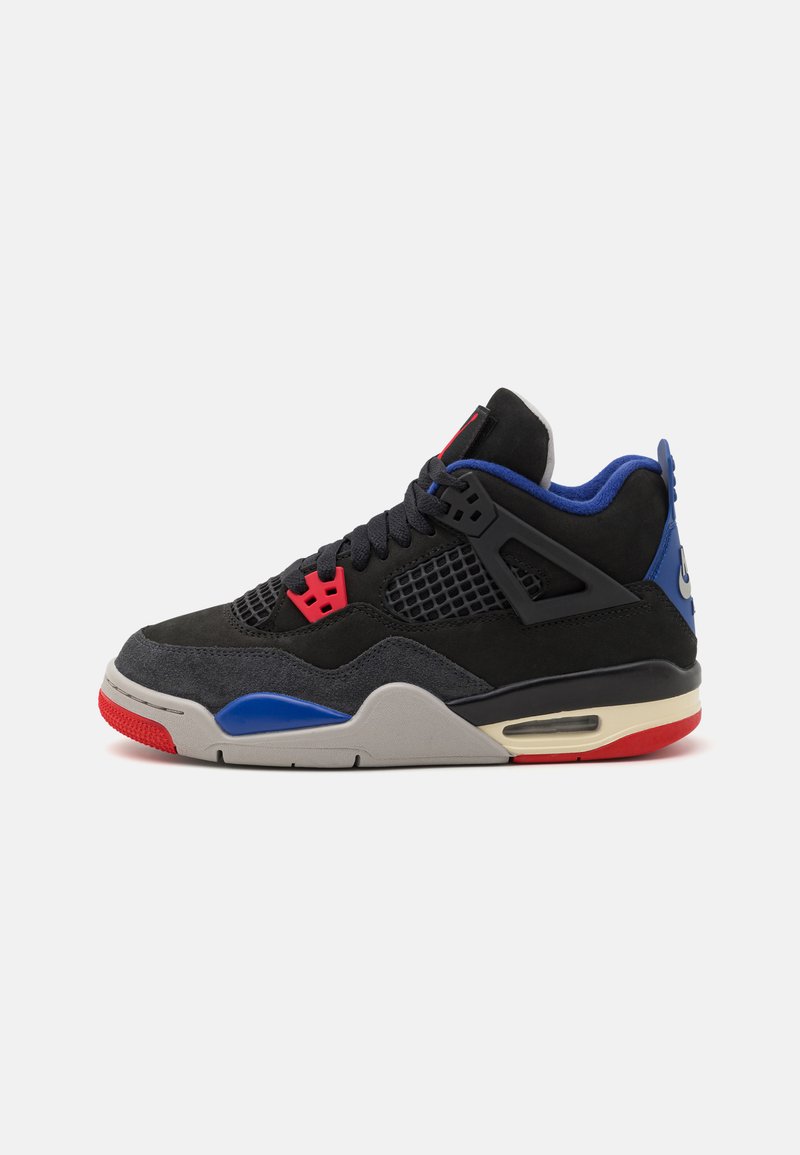 Jordan AIR JORDAN 4 RETRO OG UNISEX - Magas szárú edzőcipők - black/fire red/deep royal blue/dark smoke grey/tech grey