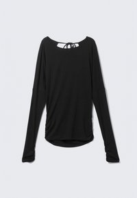 OPEN BACK - Top s dlhým rukávom - black