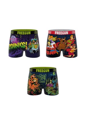 Freegun, 3 PACK PRINTED SCOOBY-DOO - Boxers - vert violet rouge bleu foncé