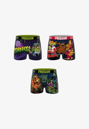 Freegun, 3 PACK PRINTED SCOOBY-DOO - Boxers - vert violet rouge bleu foncé