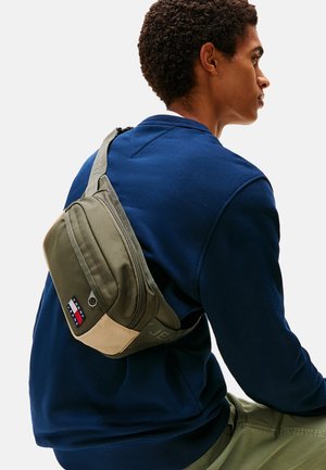 Tommy Jeans, DAILY - Riñonera - pewter green