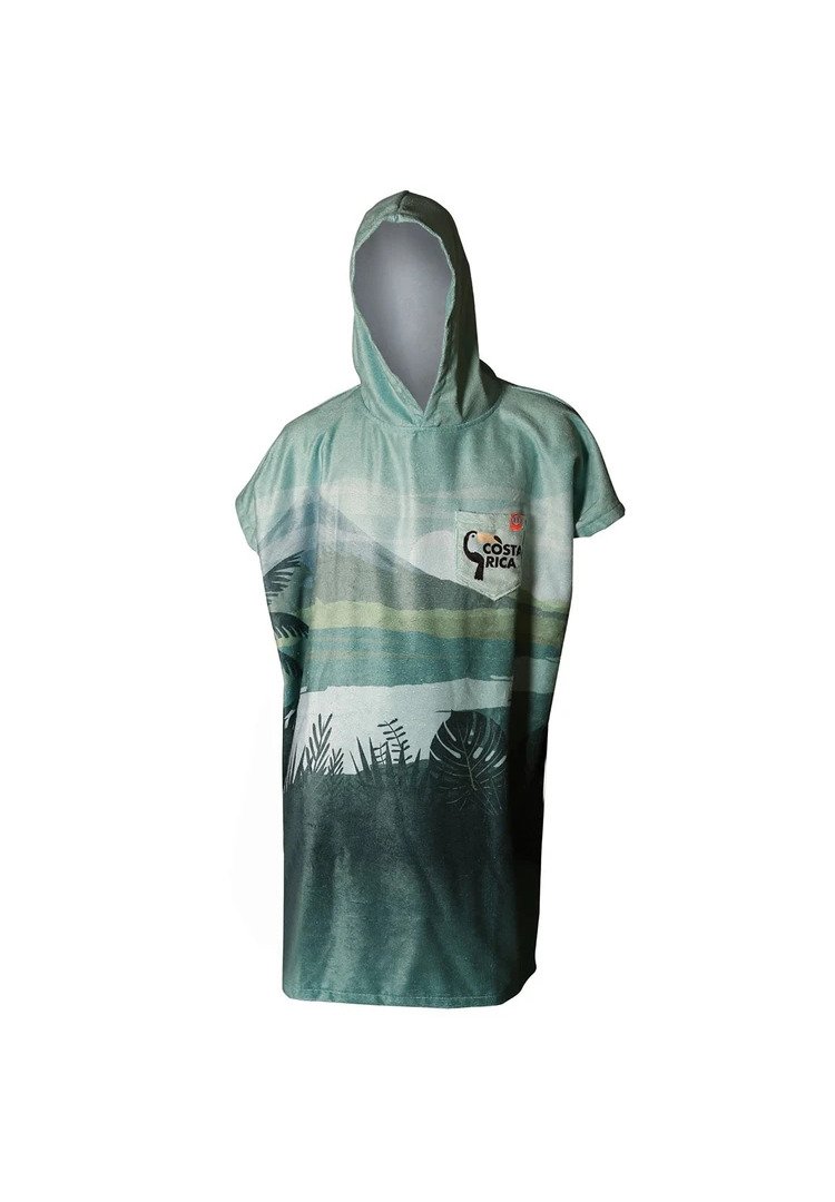 Produktbild von Der Grüne Geist Box After Essentials Poncho – Pro-Serie Joan Duru (Surf- Poncho Mit Kapuze & Tasche) Regencape Fahrrad Herren